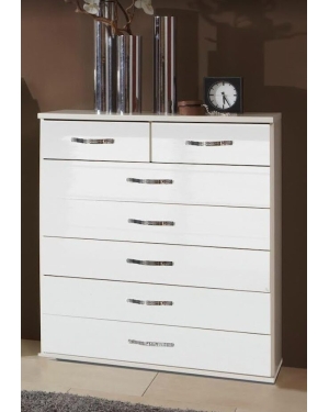 Trio - Chest Of Drawer - Gloss White